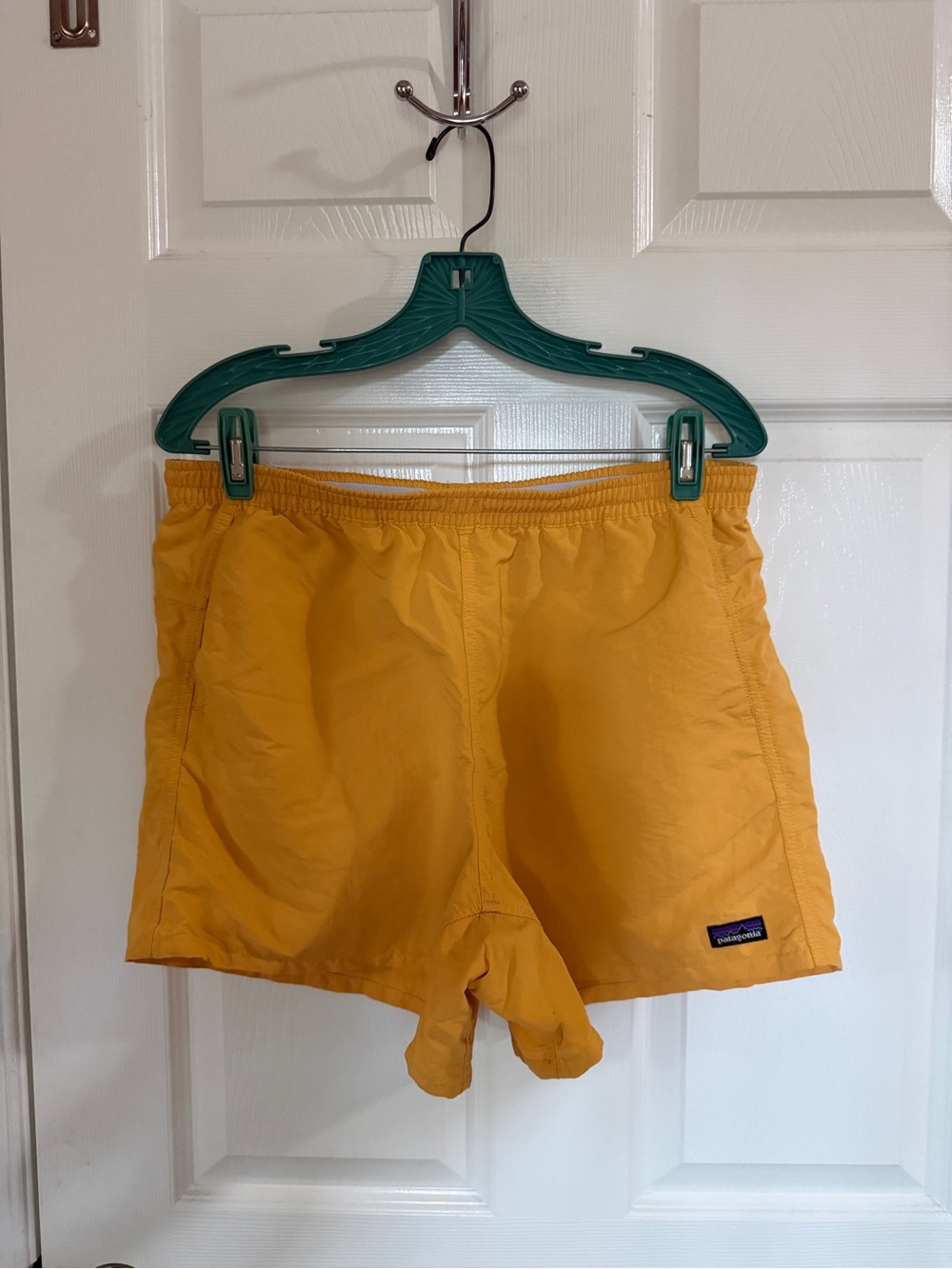 Patagonia Mustard Yellow Athletic Shorts